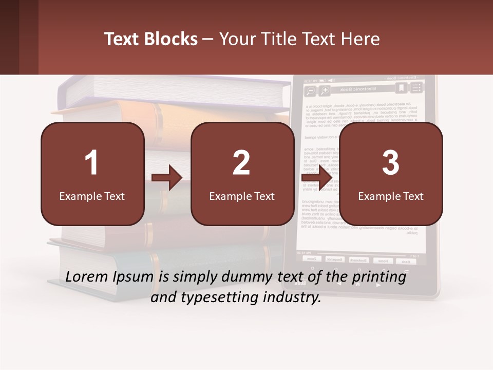 Comparison Of Paper Books And E-Books PowerPoint Template