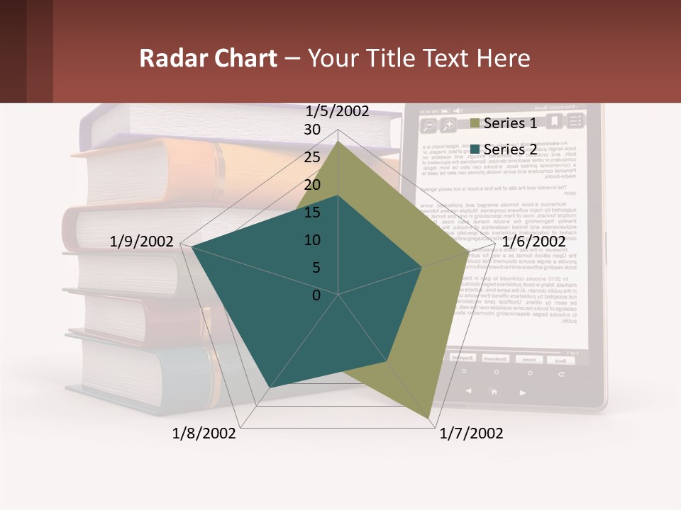 Comparison Of Paper Books And E-Books PowerPoint Template