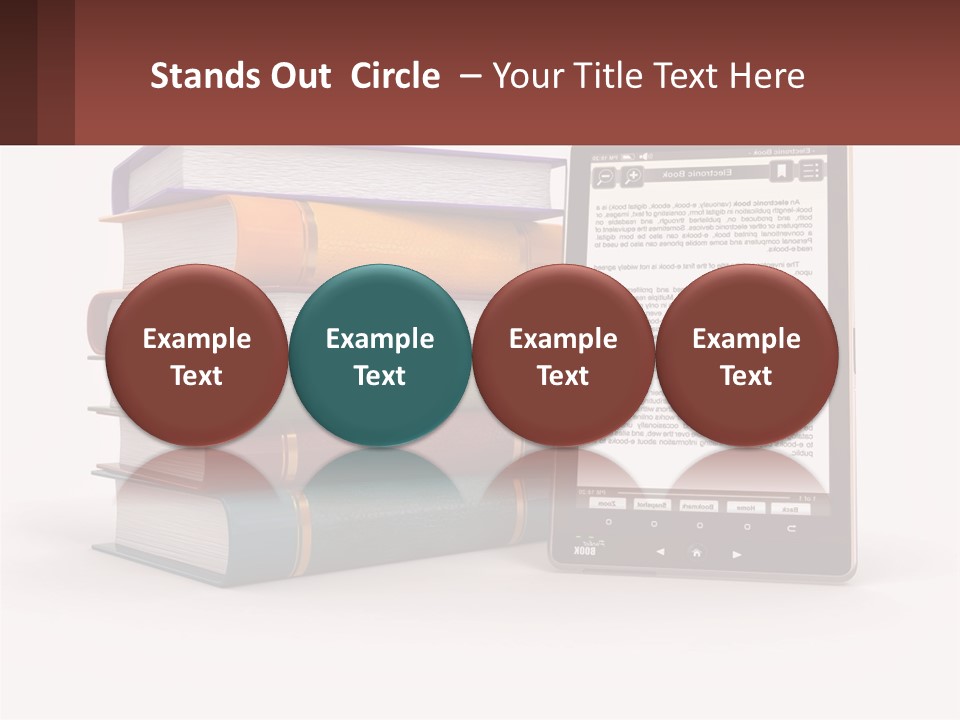 Comparison Of Paper Books And E-Books PowerPoint Template