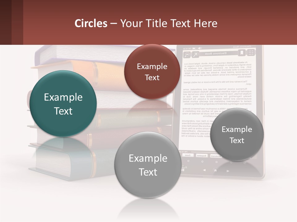 Comparison Of Paper Books And E-Books PowerPoint Template