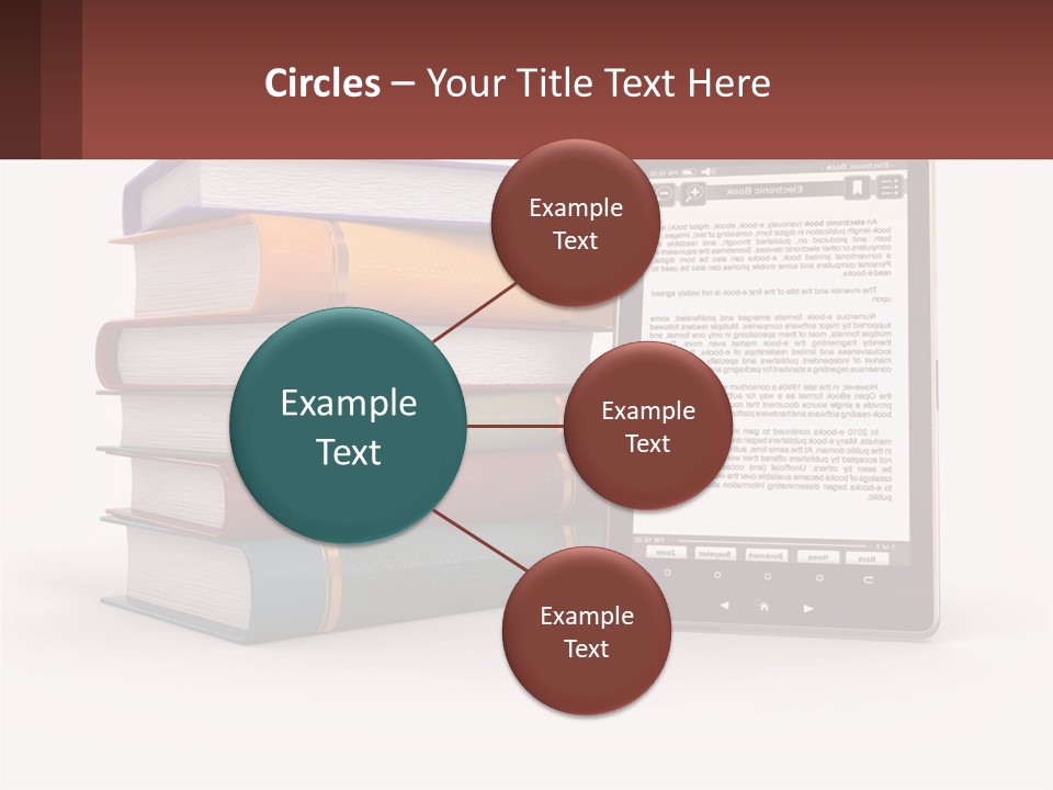 Comparison Of Paper Books And E-Books PowerPoint Template