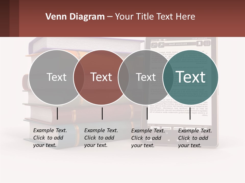 Comparison Of Paper Books And E-Books PowerPoint Template