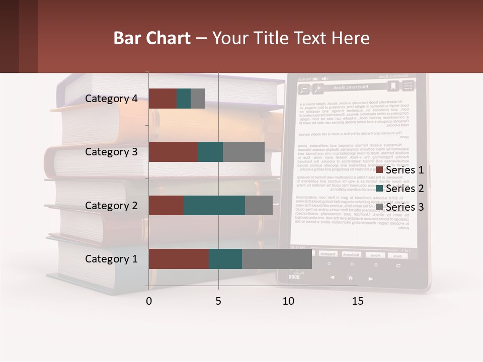 Comparison Of Paper Books And E-Books PowerPoint Template