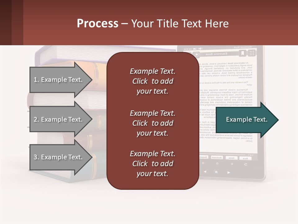 Comparison Of Paper Books And E-Books PowerPoint Template