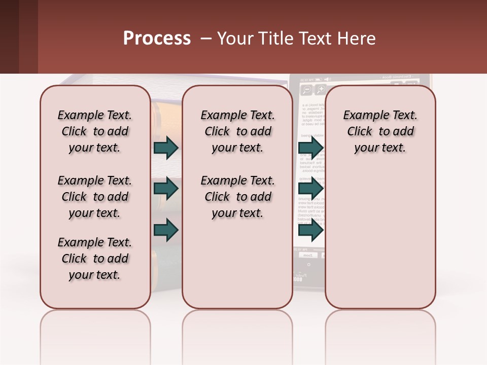 Comparison Of Paper Books And E-Books PowerPoint Template