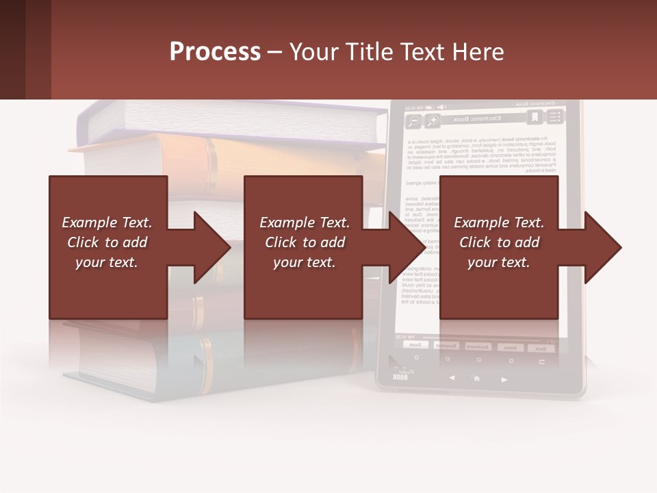 Comparison Of Paper Books And E-Books PowerPoint Template