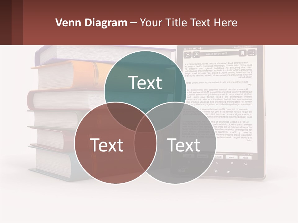 Comparison Of Paper Books And E-Books PowerPoint Template