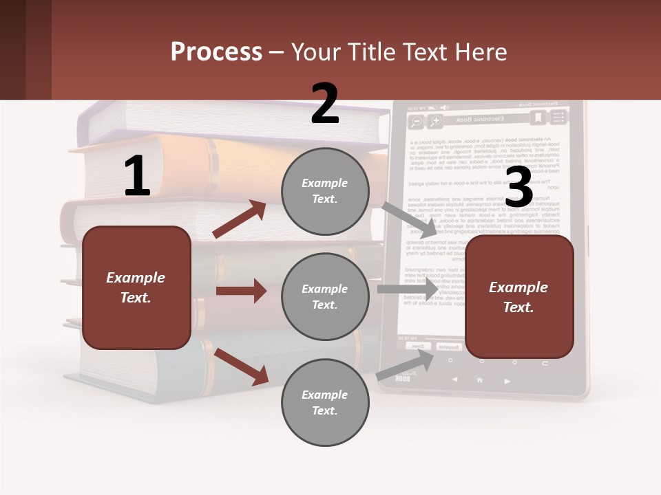 Comparison Of Paper Books And E-Books PowerPoint Template
