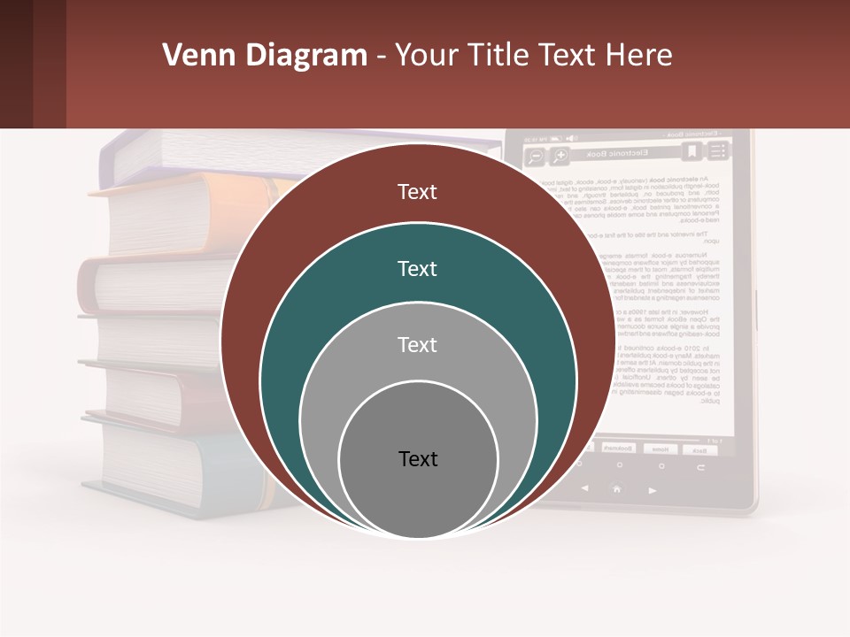 Comparison Of Paper Books And E-Books PowerPoint Template