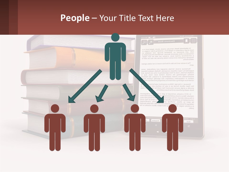 Comparison Of Paper Books And E-Books PowerPoint Template