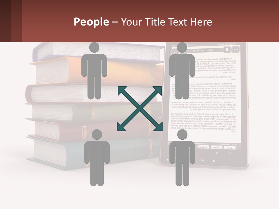 Comparison Of Paper Books And E-Books PowerPoint Template