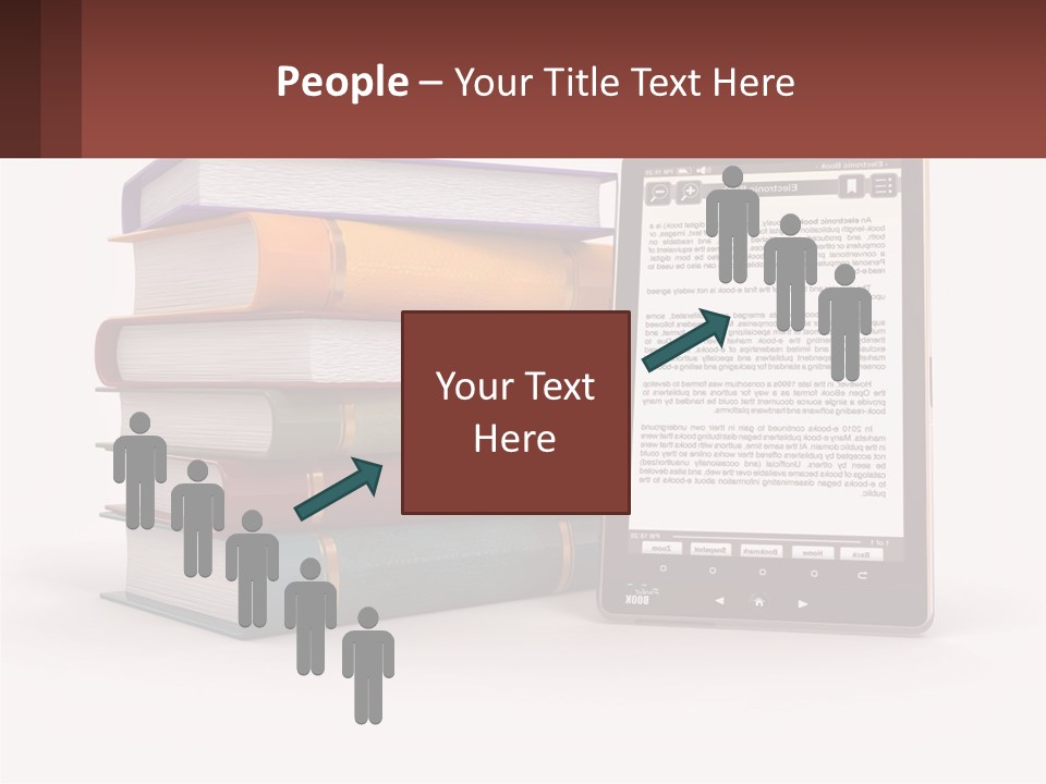 Comparison Of Paper Books And E-Books PowerPoint Template