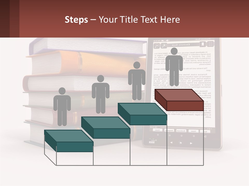 Comparison Of Paper Books And E-Books PowerPoint Template