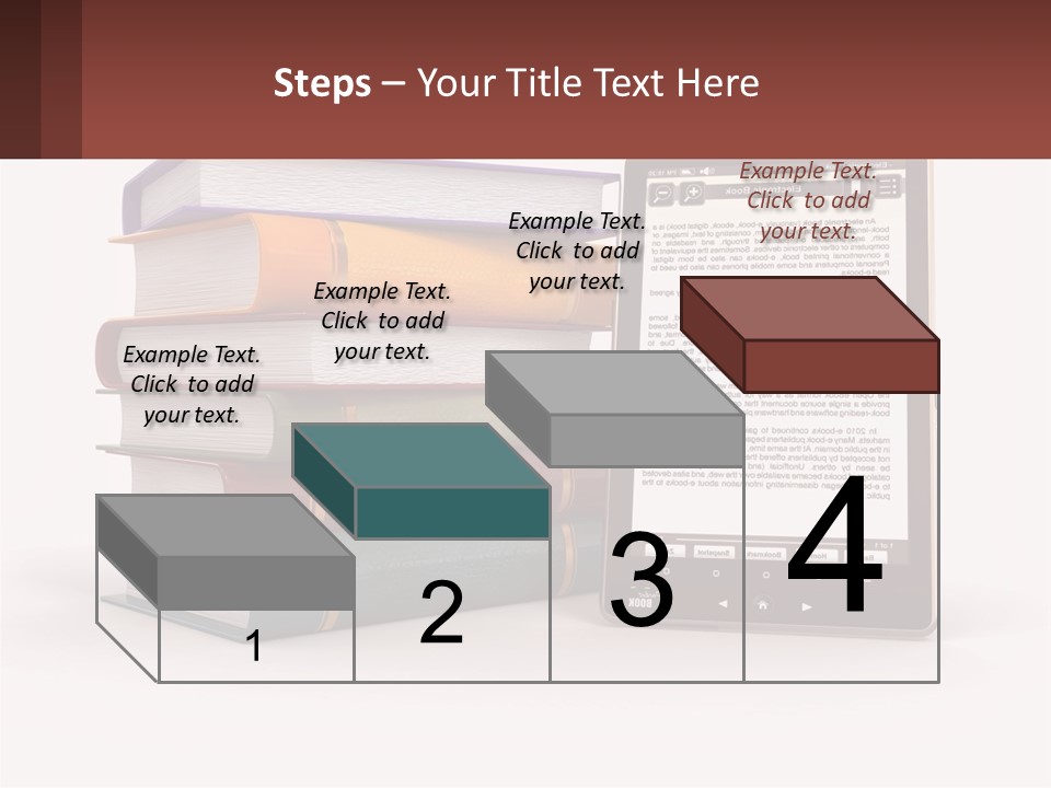 Comparison Of Paper Books And E-Books PowerPoint Template