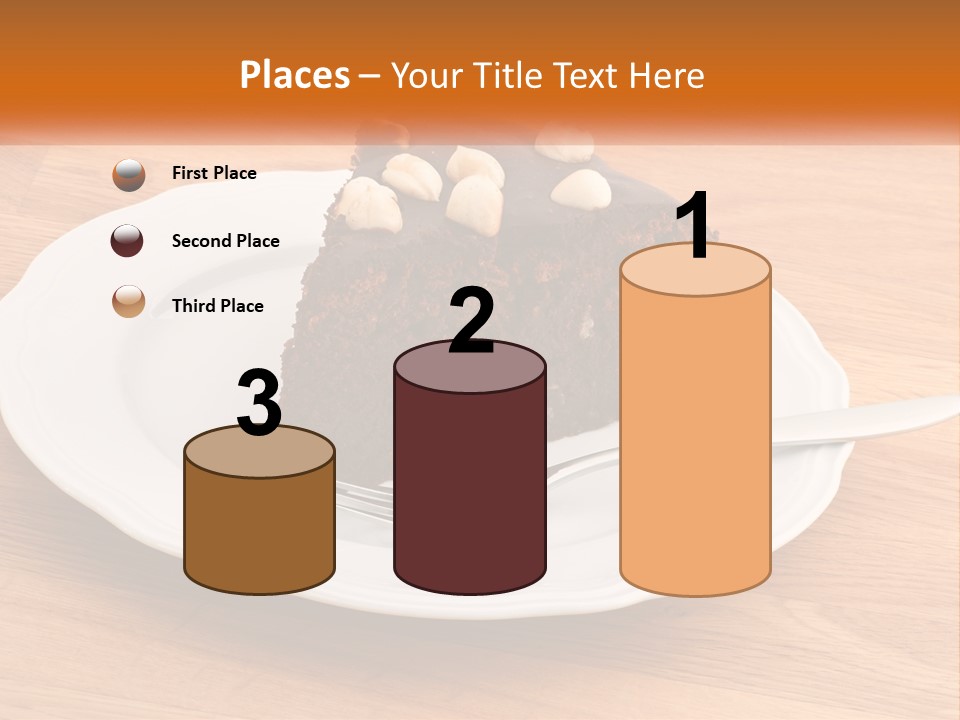 A Piece Of Cake On A Plate PowerPoint Template