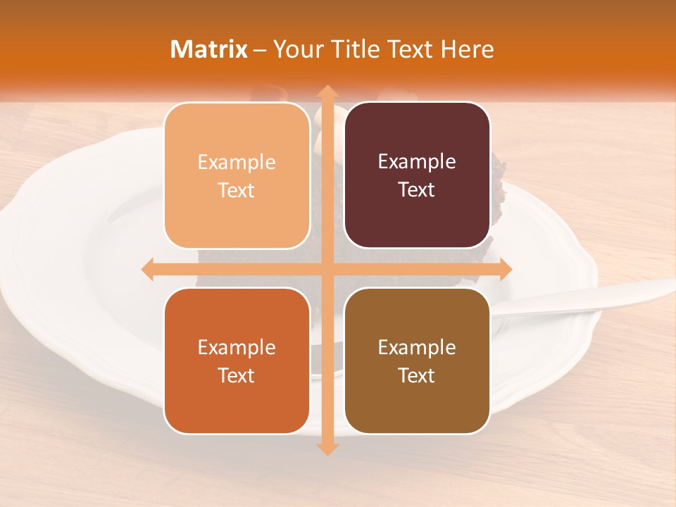 A Piece Of Cake On A Plate PowerPoint Template