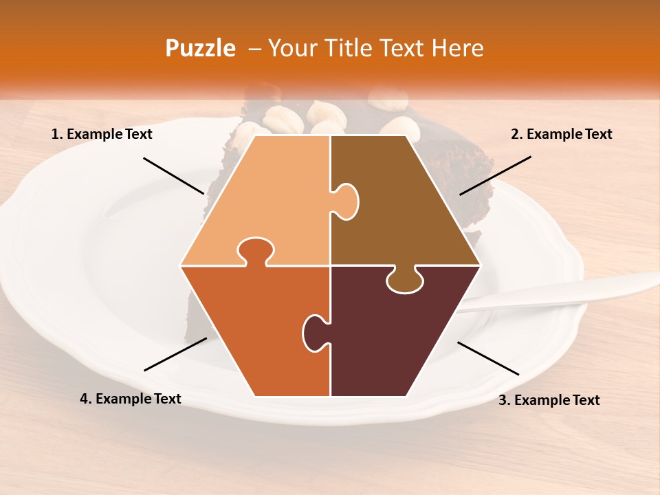 A Piece Of Cake On A Plate PowerPoint Template