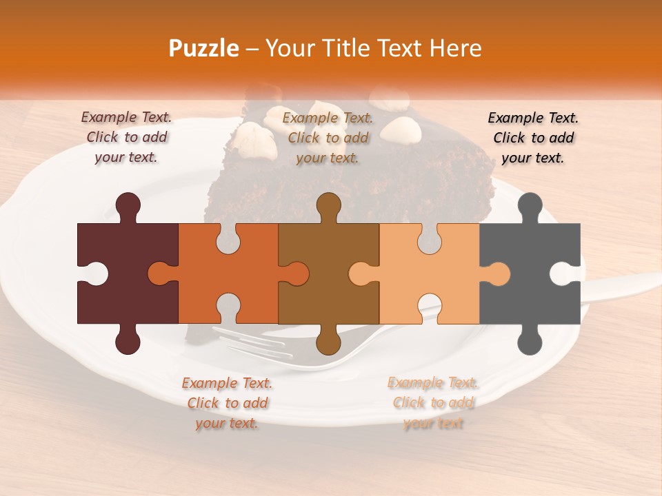 A Piece Of Cake On A Plate PowerPoint Template