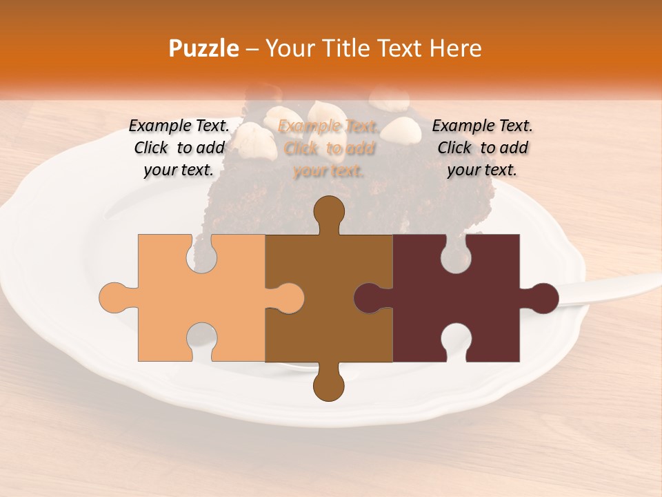 A Piece Of Cake On A Plate PowerPoint Template