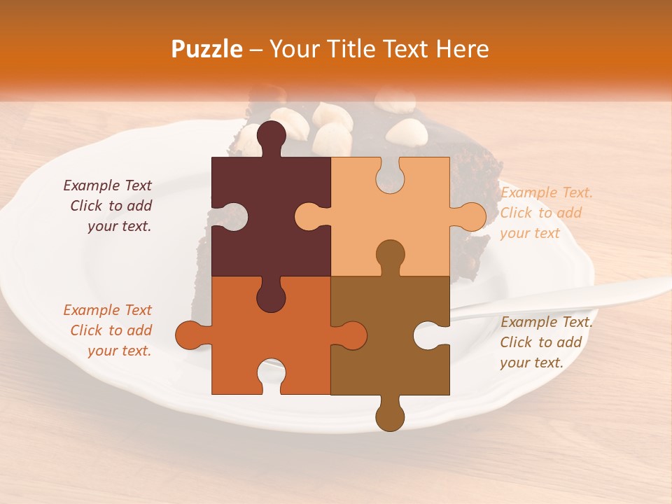 A Piece Of Cake On A Plate PowerPoint Template