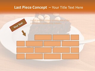 A Piece Of Cake On A Plate PowerPoint Template