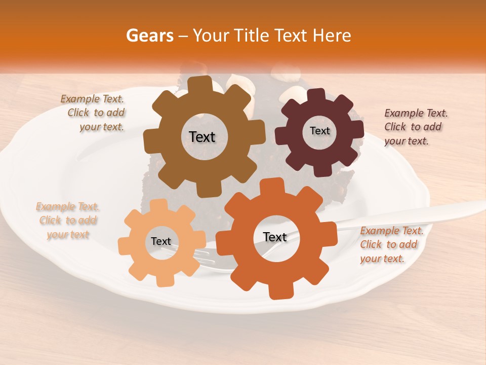 A Piece Of Cake On A Plate PowerPoint Template