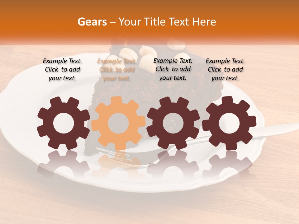 A Piece Of Cake On A Plate PowerPoint Template