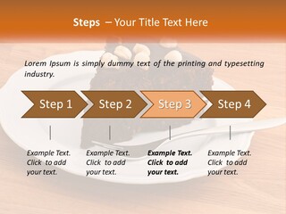 A Piece Of Cake On A Plate PowerPoint Template