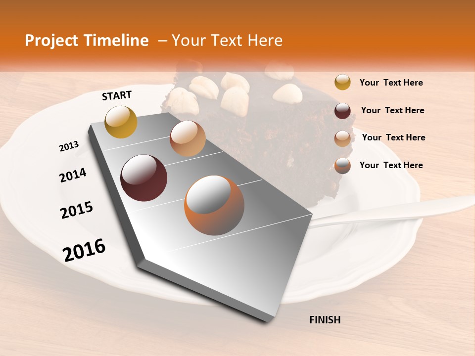 A Piece Of Cake On A Plate PowerPoint Template