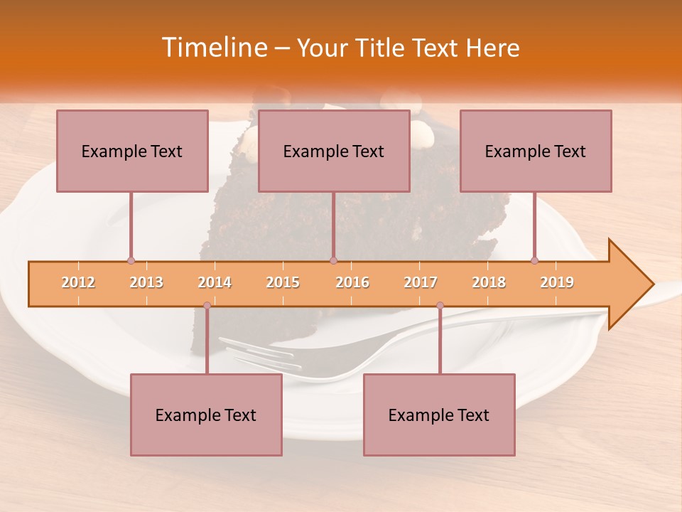 A Piece Of Cake On A Plate PowerPoint Template