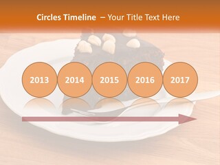 A Piece Of Cake On A Plate PowerPoint Template