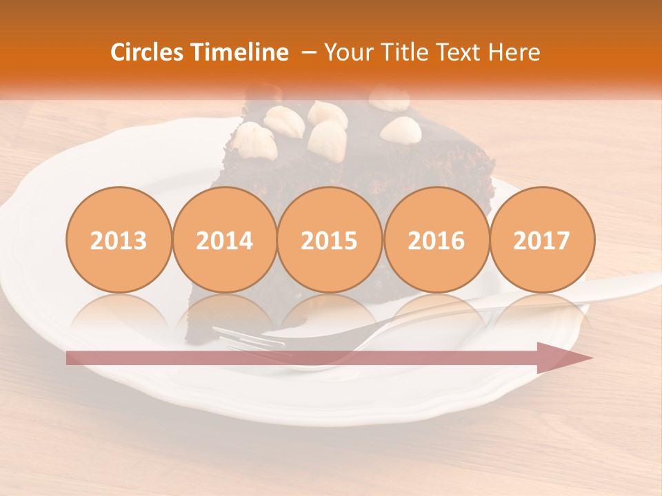 A Piece Of Cake On A Plate PowerPoint Template