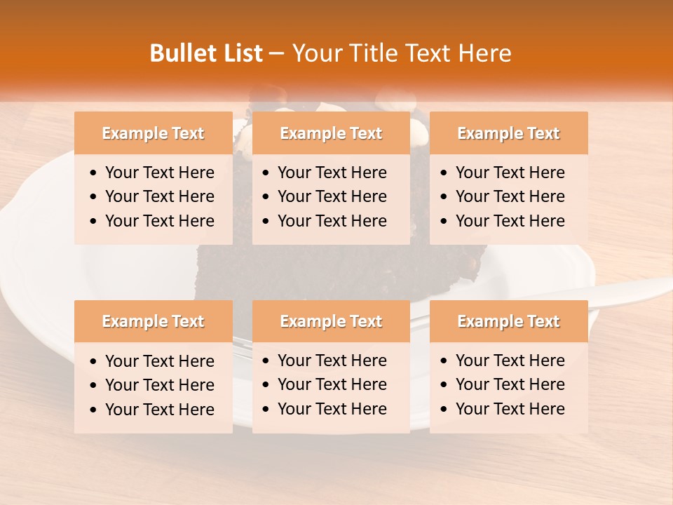 A Piece Of Cake On A Plate PowerPoint Template