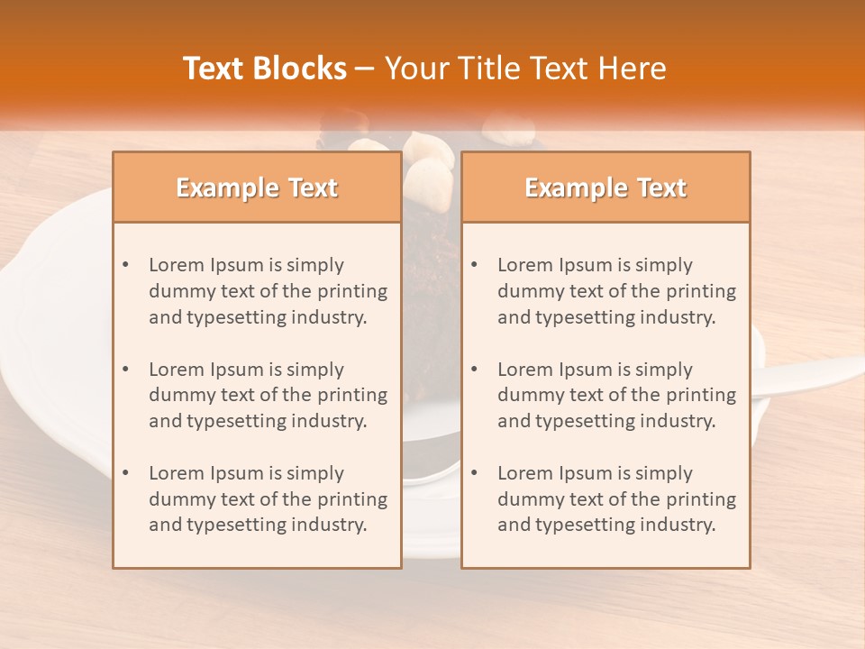 A Piece Of Cake On A Plate PowerPoint Template
