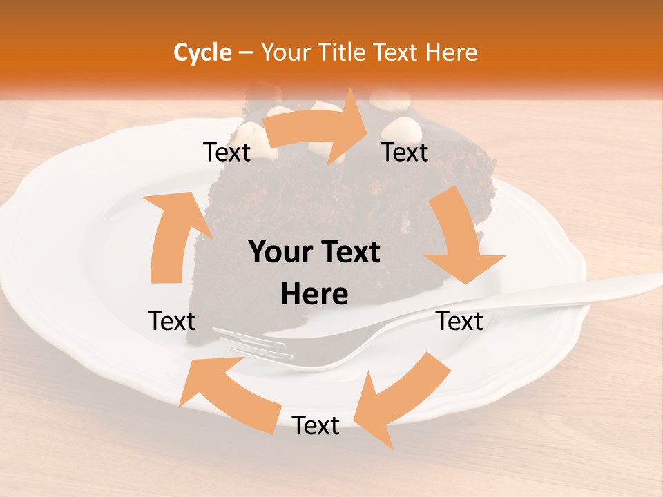 A Piece Of Cake On A Plate PowerPoint Template