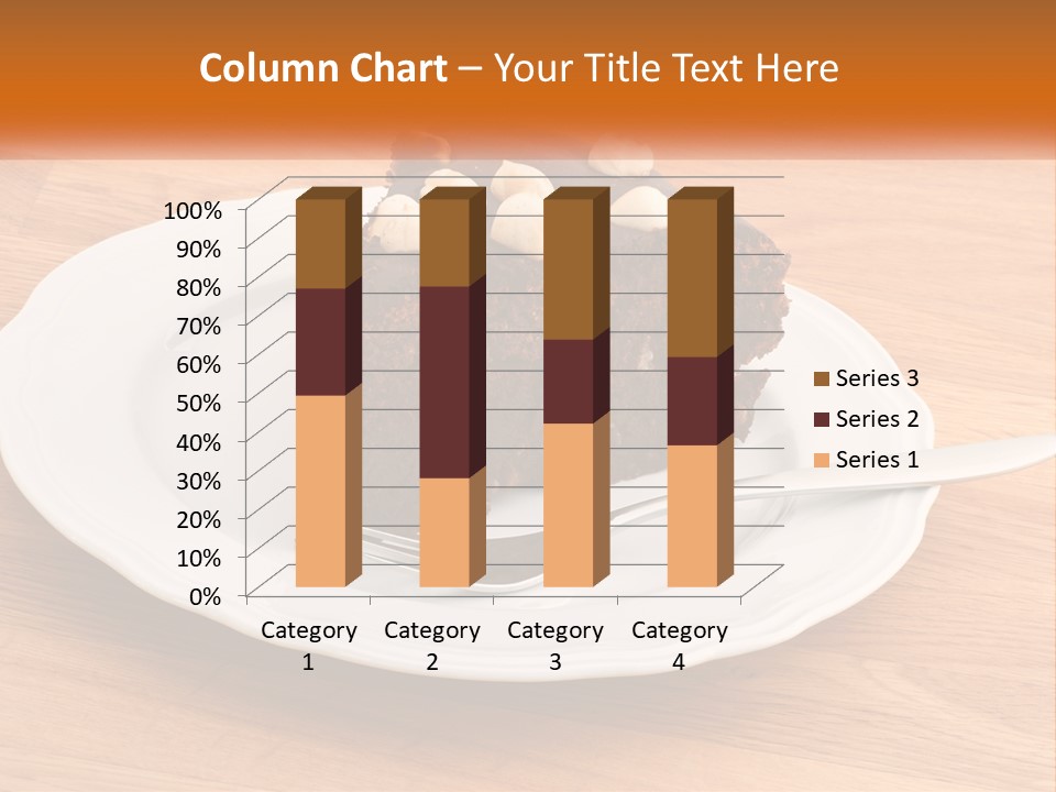 A Piece Of Cake On A Plate PowerPoint Template