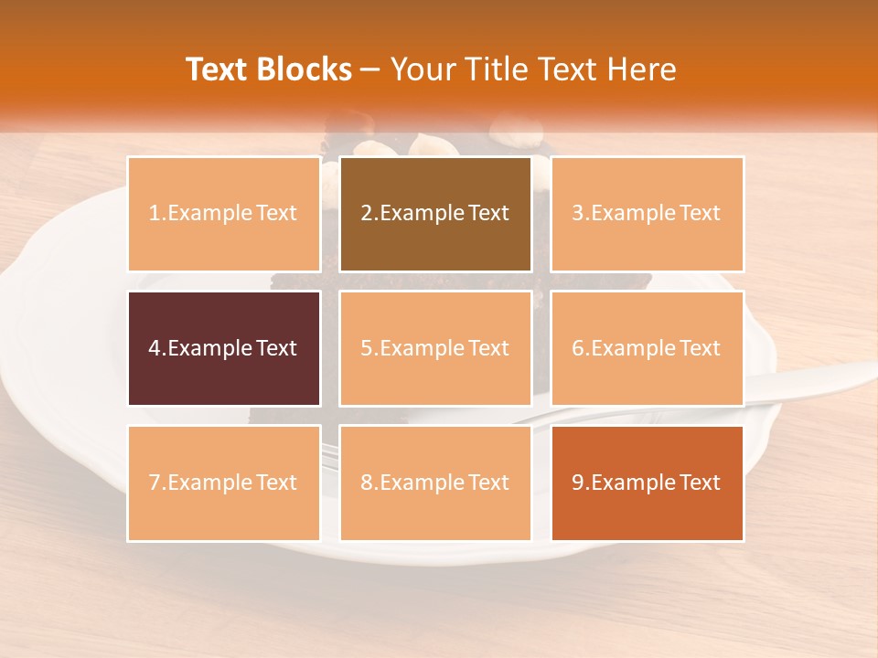 A Piece Of Cake On A Plate PowerPoint Template