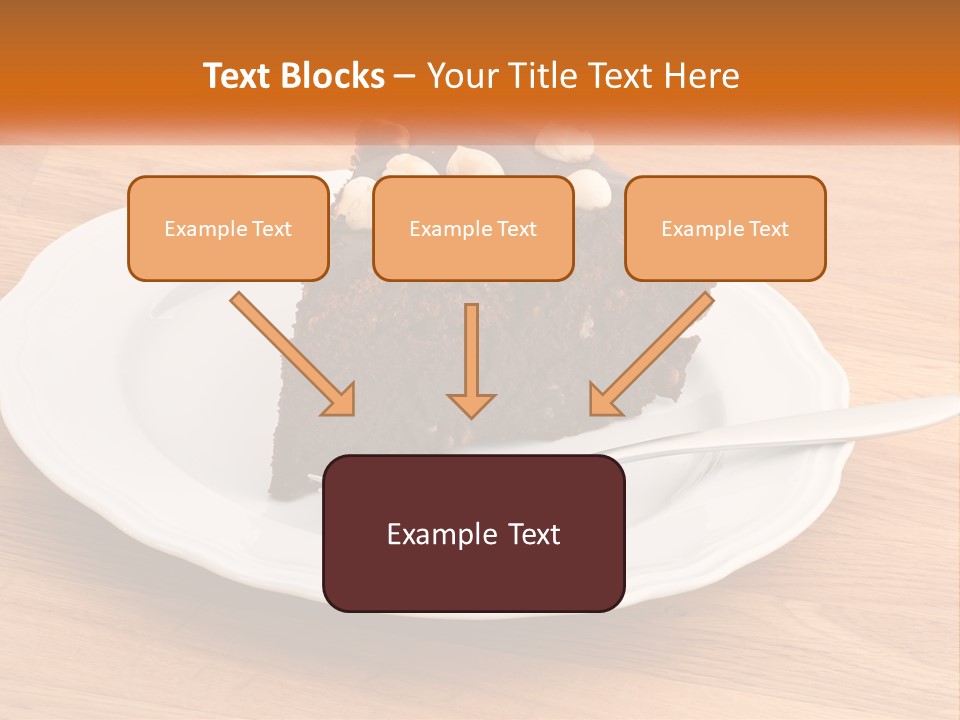 A Piece Of Cake On A Plate PowerPoint Template