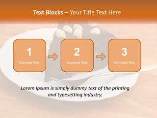 A Piece Of Cake On A Plate PowerPoint Template
