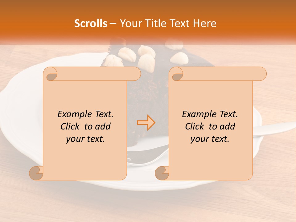 A Piece Of Cake On A Plate PowerPoint Template
