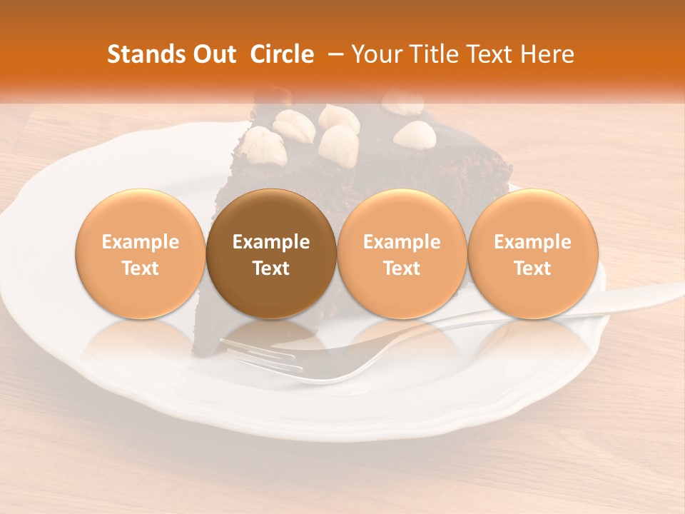 A Piece Of Cake On A Plate PowerPoint Template