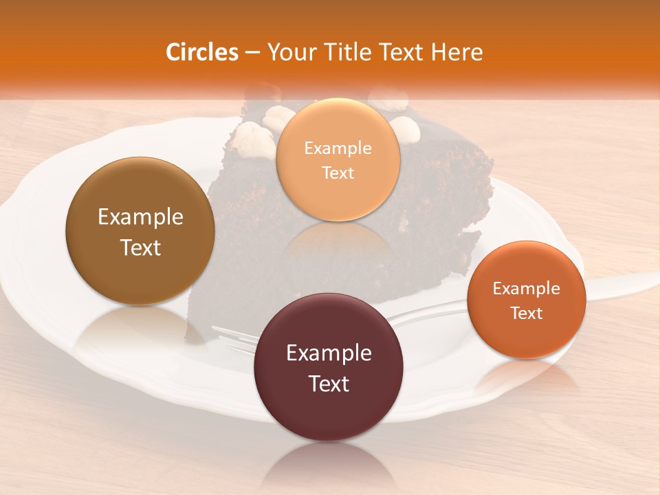 A Piece Of Cake On A Plate PowerPoint Template