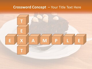 A Piece Of Cake On A Plate PowerPoint Template