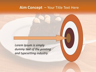 A Piece Of Cake On A Plate PowerPoint Template