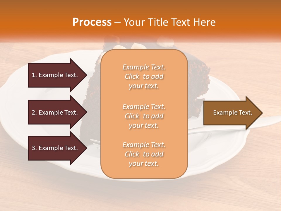 A Piece Of Cake On A Plate PowerPoint Template