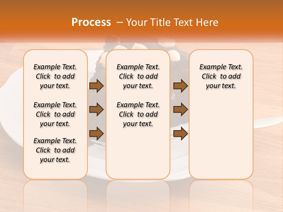 A Piece Of Cake On A Plate PowerPoint Template