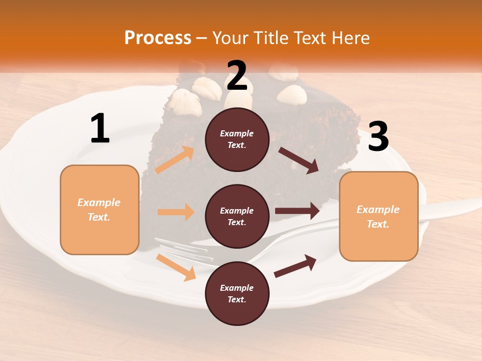 A Piece Of Cake On A Plate PowerPoint Template
