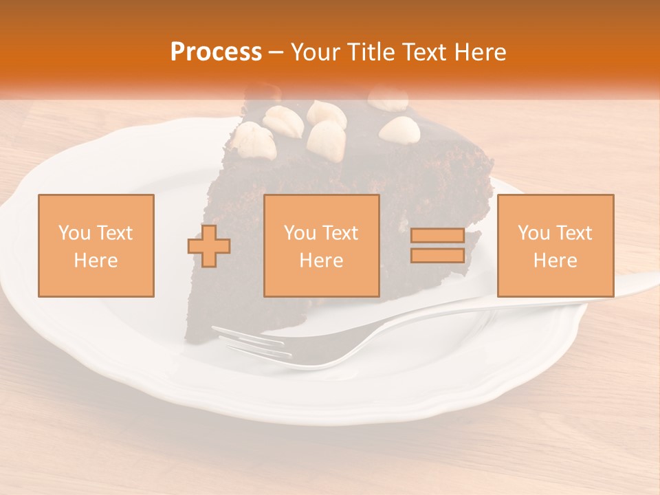 A Piece Of Cake On A Plate PowerPoint Template