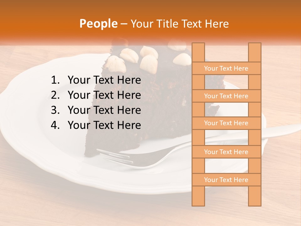 A Piece Of Cake On A Plate PowerPoint Template