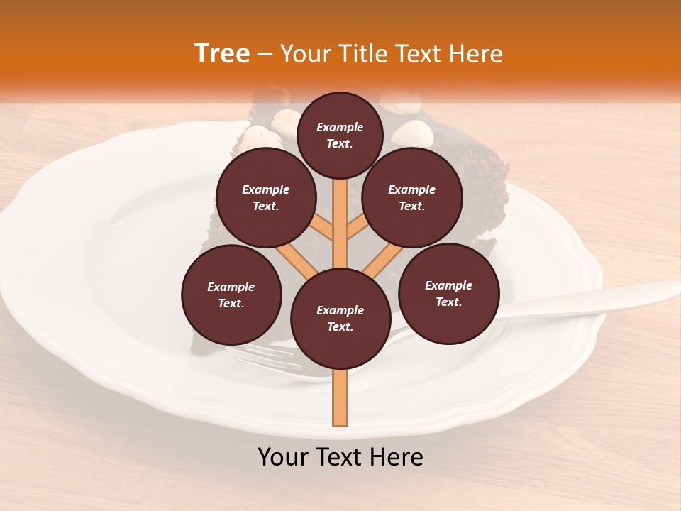 A Piece Of Cake On A Plate PowerPoint Template